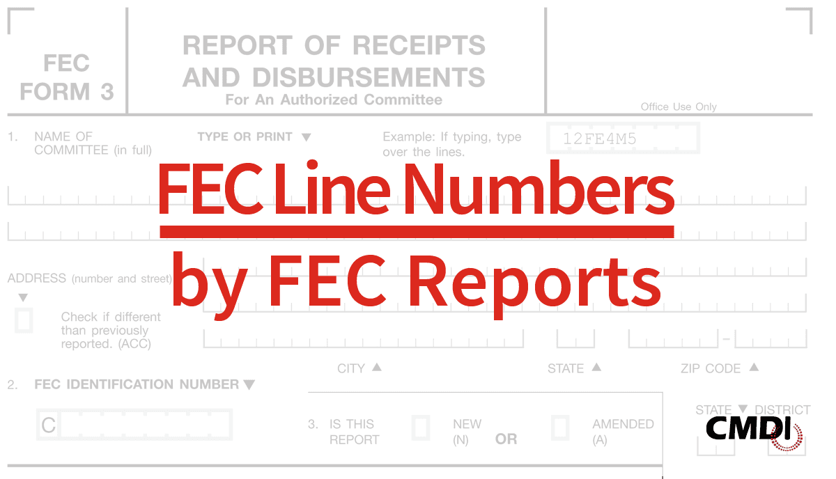 FEC Line Numbers | CMDI.com