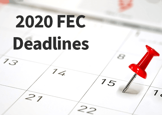 2020 FEC Deadlines for Quarterly & Monthly Filers | CMDI.com