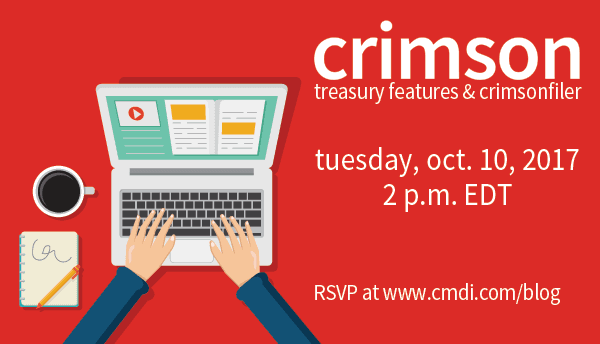 Crimson Webinar on October 10, 2017 | CMDI.com