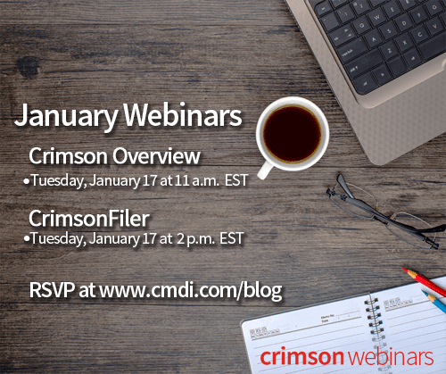 January Crimson Webinars | CMDI.com