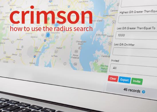 Crimson Feature of the Month: Radius Search | CMDI.com