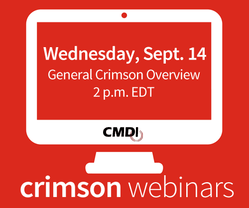 Crimson Webinars in September | CMDI.com